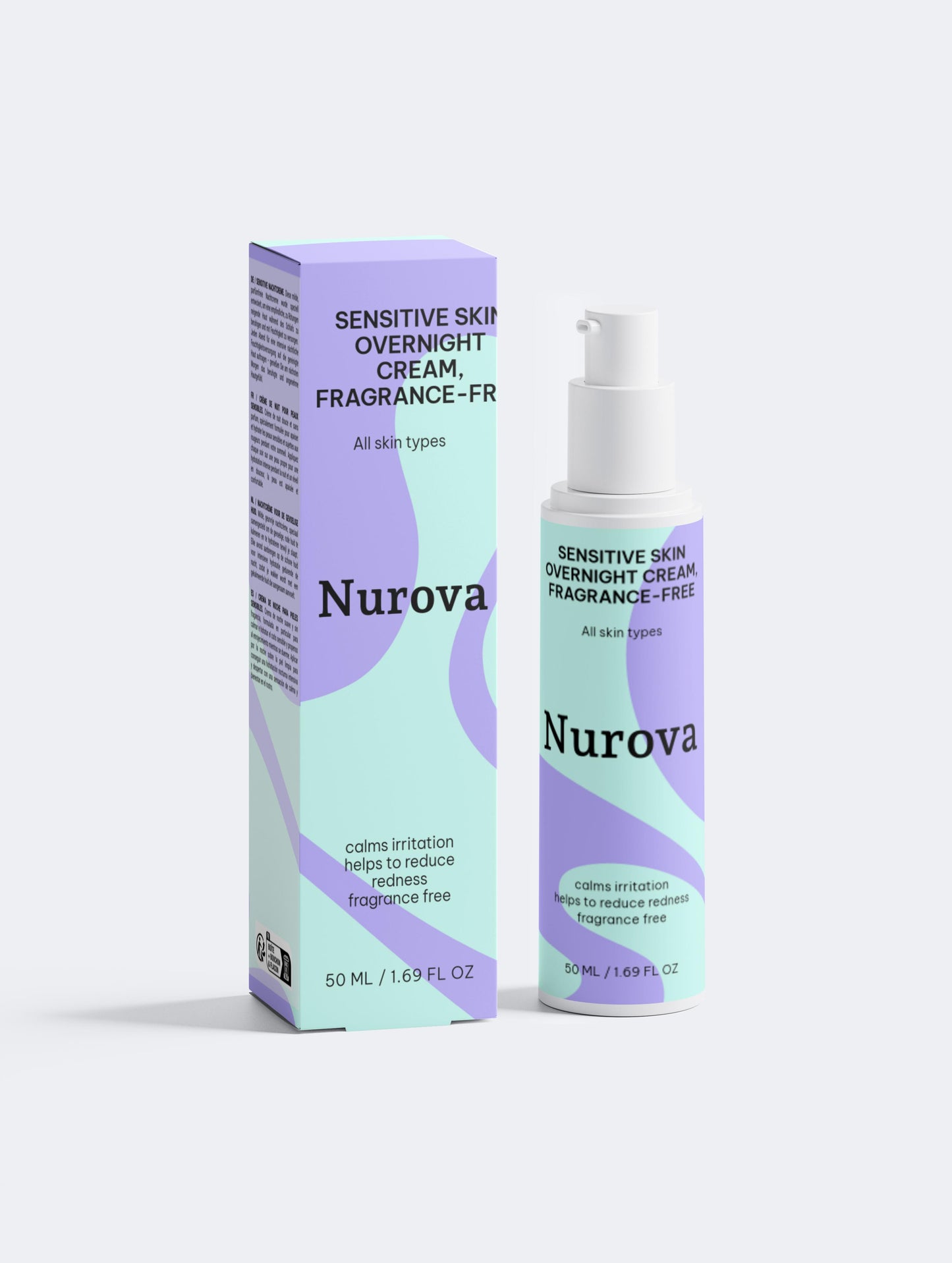 Sensitive Skin Overnight Cream, Fragrance-Free