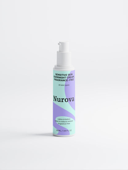 Sensitive Skin Overnight Cream, Fragrance-Free