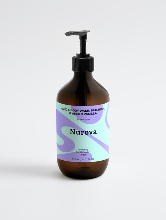 Hand & Body Wash, Patchouli & Amber Vanilla