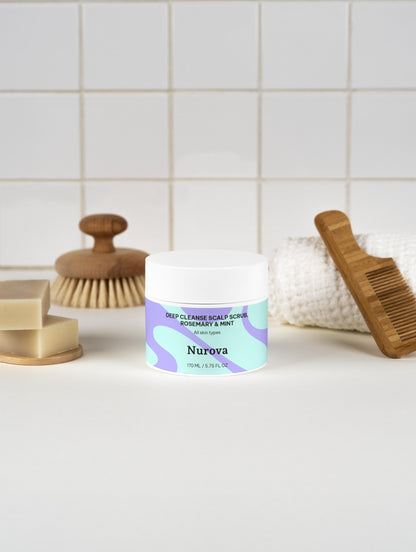 Deep Cleanse Scalp Scrub, Rosemary & Mint