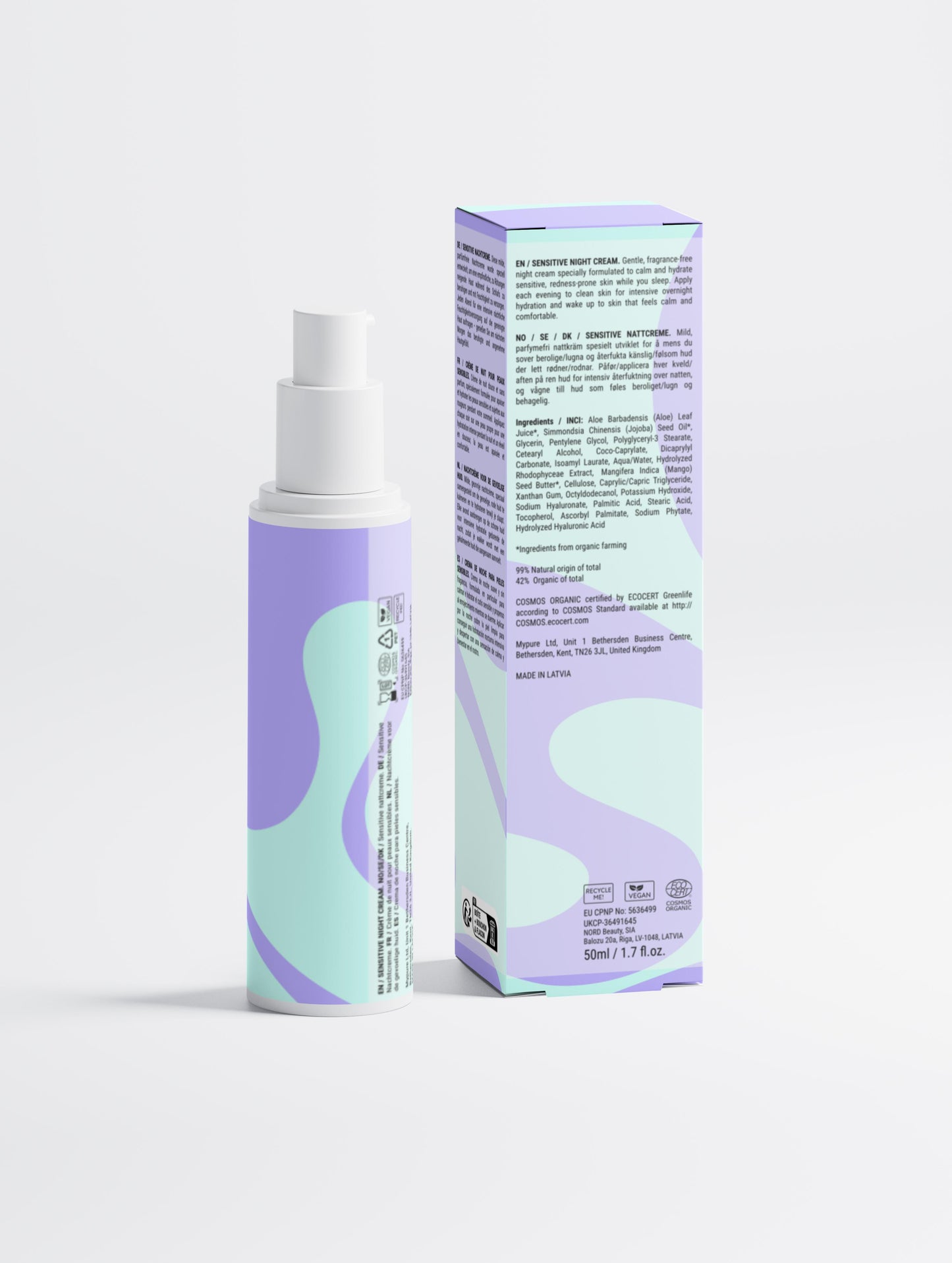 Sensitive Skin Overnight Cream, Fragrance-Free